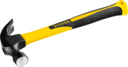 Молоток-гвоздодер &quot;Fiberglass&quot; с фиберглассовой рукояткой, 450 г, STAYER Professional 2026-450_z01 купить в Уфе