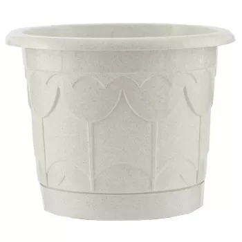 Горшок Тюльпан с поддоном мрамор 3,9 л PALISAD 69233 купить в Уфе