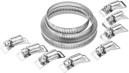 Набор хомут нержавеющий 3м х 127мм 8 замков серия ПРОФЕССИОНАЛ купить в Уфе