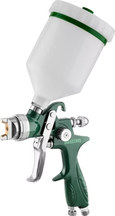 Краскопульт пневматический KRAFTOOL AirKraft, HVLP, c верхним бачком, 1,4мм 06522-1.4 купить в Уфе