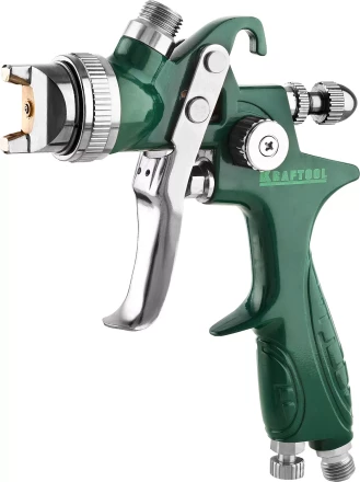 Краскопульт пневматический KRAFTOOL AirKraft, HVLP, c верхним бачком, 1,4мм 06522-1.4 купить в Уфе