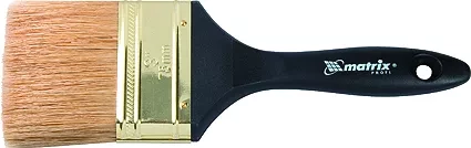 Кисть плоская &quot;Профи&quot; 2,5&quot; натуральная щетина пластмассовая ручка  MATRIX 83163 купить в Уфе