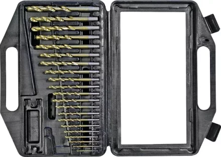 Набор сверл по мет 1,0-10,0мм 21шт белые, мет. коробка Кратон 1 05 01 018 купить в Уфе