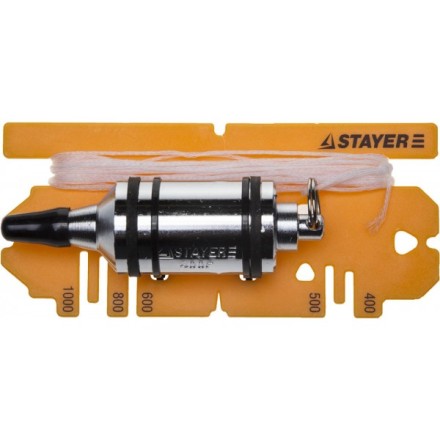 Отвес STAYER &quot;PROFI&quot; строительный со шнуром, с противоударными ободками, 400 г 06352-40 купить в Уфе