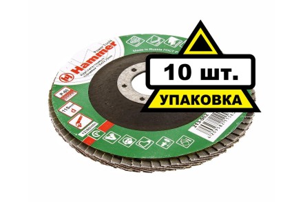 Круг Лепестковый Торцевой (КЛТ) HAMMER КЛТ 1 Ф115х22 Р60 213-002 купить в Уфе