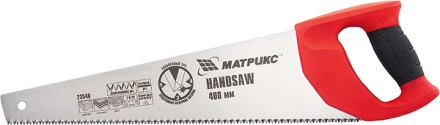 Ножовка по дереву 500 мм 7-8 TPI зуб - 3D каленый зуб двухкомпонентная рукоятка MATRIX 23542 купить в Уфе