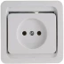 Розетка СВЕТОЗАР &quot;ГАММА&quot; одинарная, цвет белый, 16А/~250В SV-54100-W купить в Уфе