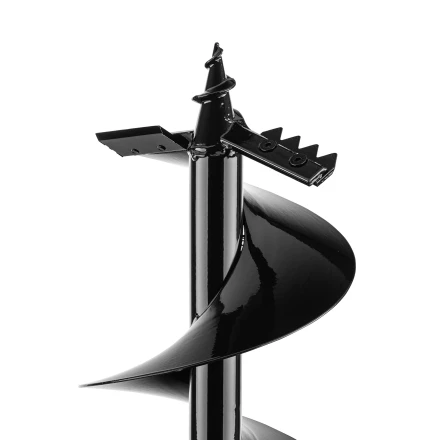 Шнек для грунта ER-150, диаметр 150 мм, длина 800 мм,соединение 20 мм, съемный нож Denzel 56007 купить в Уфе