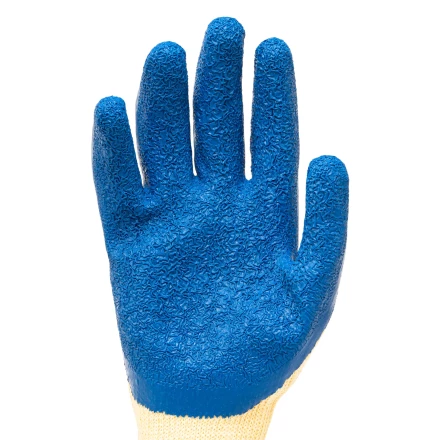 Перчатки трикотажные, полиэфирные, латексное рельефное покрытие, 10// Сибртех 677535 купить в Уфе