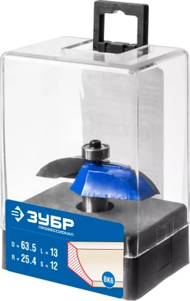 ЗУБР 63.5 x 13 мм, радиус 25.4 мм, фреза фигирейная №2, Профессионал (28761-63.5) купить в Уфе