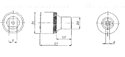 Торцевая головка 3/8&quot;DR внешний TORX Е-12 S06H312 Jonnesway 49705 купить в Уфе