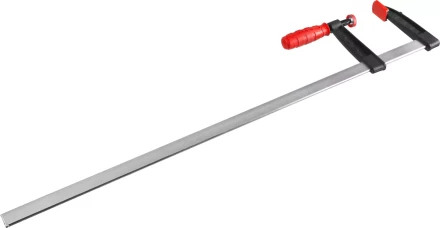 Струбцина ЗУБР &quot;МАСТЕР&quot;, тип &quot;F&quot;, пластмассовая ручка, стальная закаленная рейка, 120х800мм 32150-120-800 купить в Уфе