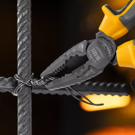 Плоскогубцы комбинированные 165 мм Denzel 17080, трехкомпонентные рукоятки купить в Уфе