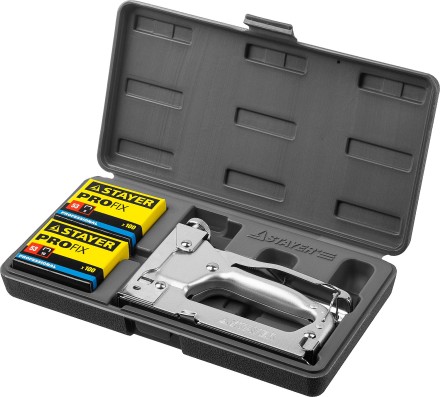 Степлер &quot;Pro 53&quot; для скоб тип 53 (4-14 мм), в кейсе, STAYER Professional 3150-H4_z01 купить в Уфе