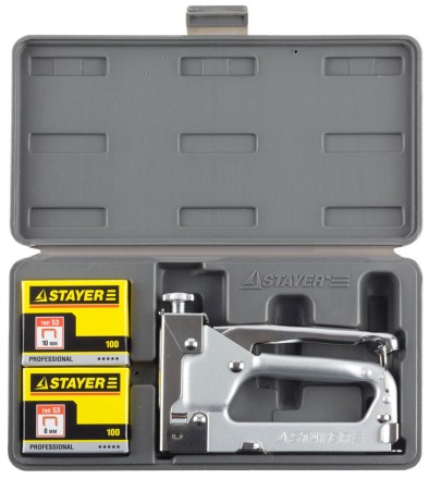 Степлер &quot;Pro 53&quot; для скоб тип 53 (4-14 мм), в кейсе, STAYER Professional 3150-H4_z01 купить в Уфе