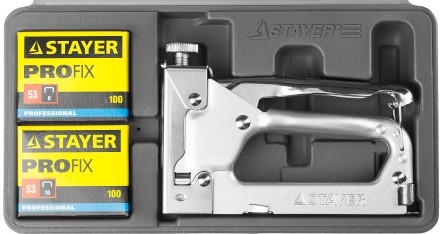 Степлер &quot;Pro 53&quot; для скоб тип 53 (4-14 мм), в кейсе, STAYER Professional 3150-H4_z01 купить в Уфе