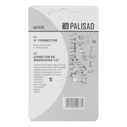 Соединитель пластмассовый быстросъемный, внутренняя резьба 3/4&quot; Palisad 661558 купить в Уфе