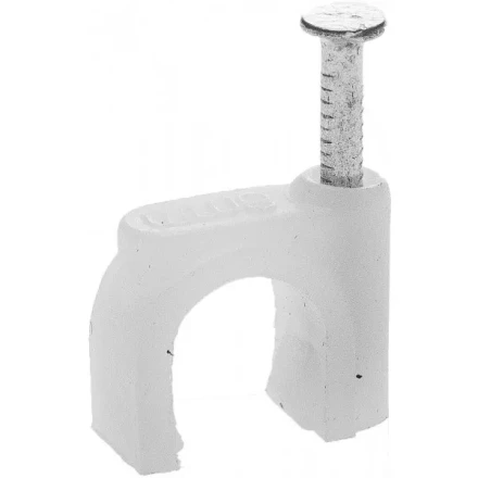 Скоба-держатель для круглого кабеля, с оцинкованным гвоздем, 8 мм, 100 шт, STAYER Master 4510-08 4510-08 купить в Уфе