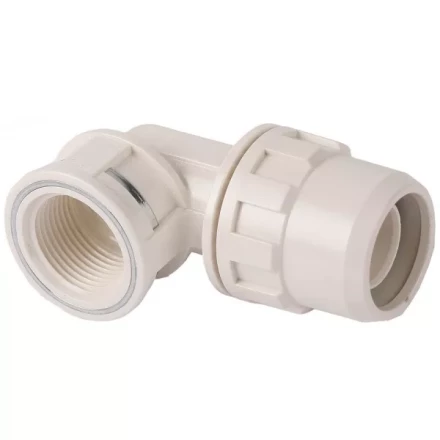 Муфта ЗУБР "ШиреФит" соединительная угловая 90°, "штуцер с гайкой - внутренняя резьба", 20мм-3/4" 51466-20-3/4 купить в Уфе