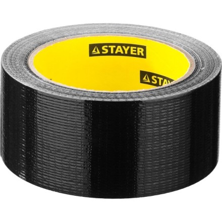 Армированная лента, STAYER Professional 12086-50-25, универсальная, влагостойкая, 48мм х 25м, черная 12086-50-25 купить в Уфе