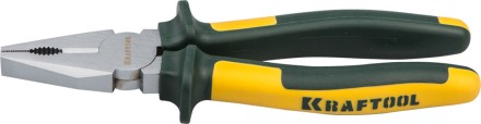 Плоскогубцы KRAFTOOL&quot;KRAFT-MAX&quot;комб,Cr-Mo,маслобензост двухкомп рукоятки,шарнирное соединение с повыш износост,180мм 22011-1-18 купить в Уфе