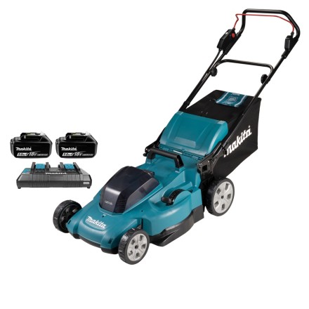 Аккумуляторная газонокосилка 53см, 2х18V Makita DLM538CT2 ( 2* 5Ач , ЗУ ) купить в Уфе