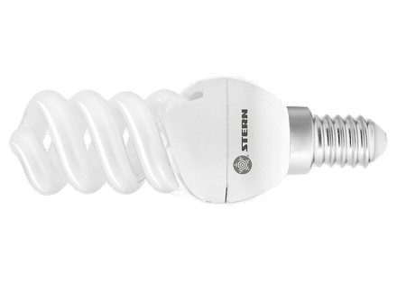 Лампа компактная люминесцентная спиральная 9W 2700K E14 8000ч Stern 90921 купить в Уфе