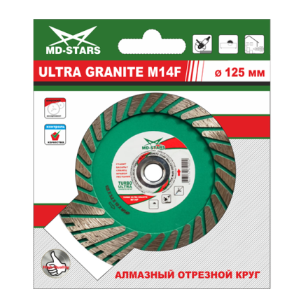 Диск алмазный TURBO ULTRA GRANITE M14F SKYWER 230*3,2*10*22,23 mm купить в Уфе
