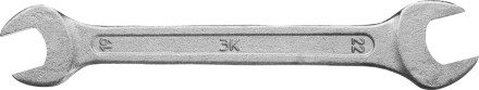 Ключ рожковый гаечный ЗУБР &quot;СТАНДАРТ&quot;, оцинкованный, 19х22мм 27115-19-22 купить в Уфе