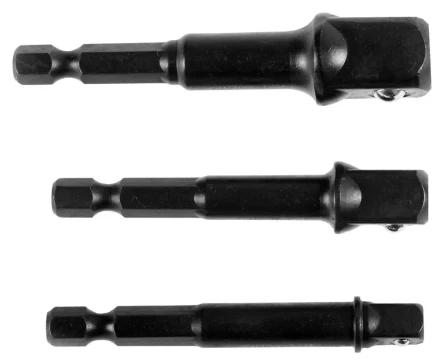 Набор адаптеров KRAFTOOL &quot;EXPERT&quot; для торцовых головок 1/4&quot;, 1/2&quot;, 3/8&quot;, 65 мм, 3 предмета 26775-H3 купить в Уфе