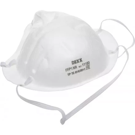 Полумаска фильтрующая DEXX противоаэрозольная, многослойная, коническая, FFP1 11103 купить в Уфе