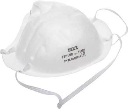 Полумаска фильтрующая DEXX противоаэрозольная, многослойная, коническая, FFP1 11103 купить в Уфе