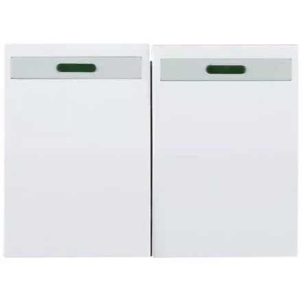 Выключатель СВЕТОЗАР &quot;ЭФФЕКТ&quot; двухклавишный, с эффектом свечения, без вставки и рамки, цвет белый, 10A/~250B SV-54435-W купить в Уфе