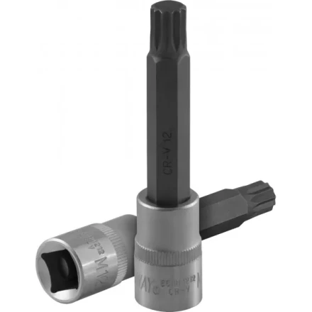 Торцевая насадка 1/2&quot;DR вставка SPLINE M10x100мм для ГБЦ двигателей VAG  S64H4212 Jonnesway 49466 купить в Уфе