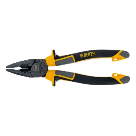 Плоскогубцы комбинированные 180 мм Denzel 17081, трехкомпонентные рукоятки купить в Уфе