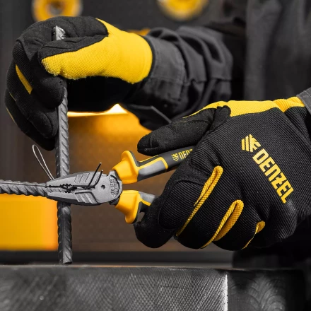 Плоскогубцы комбинированные 180 мм Denzel 17081, трехкомпонентные рукоятки купить в Уфе