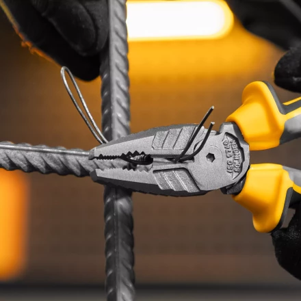 Плоскогубцы комбинированные 180 мм Denzel 17081, трехкомпонентные рукоятки купить в Уфе