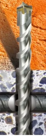 Бур SDS-plus по бетону с арматурой AX 8х210мм  Кратон 1 02 05 006 купить в Уфе