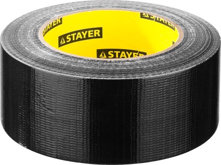 Армированная лента, STAYER Professional 12086-50-50, универсальная, влагостойкая, 48мм х 45м, черная 12086-50-50 купить в Уфе