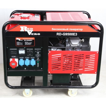Генератор бензиновый RedVerg RD-G9500E3 на колесах купить в Уфе