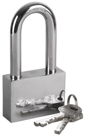 Замок ЗУБР &quot;МАСТЕР&quot; навесной, стальной корпус, закаленная удлиненная дужка, 60мм 3710-60-1 купить в Уфе