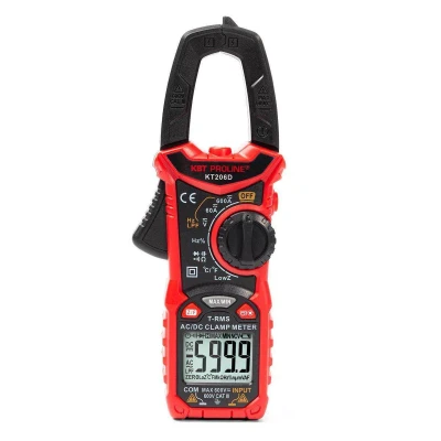 Токоизмерительные клещи КВТ KT 206D с True RMS (80753)