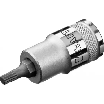 Торцовая бита-головка KRAFTOOL &quot;INDUSTRIE QUALITAT&quot;, материал S2, SPLINE, сатинированная, 1/2&quot;, M5 27911-05_z01 купить в Уфе