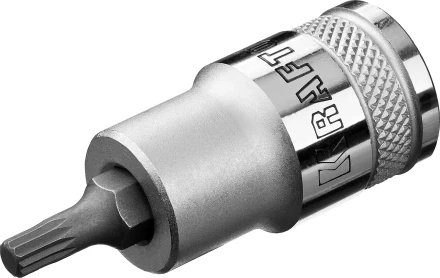 Торцовая бита-головка KRAFTOOL &quot;INDUSTRIE QUALITAT&quot;, материал S2, SPLINE, сатинированная, 1/2&quot;, M5 27911-05_z01 купить в Уфе