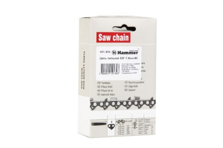 Цепь пильная HAMMER 3/8&#039;&#039;-1,6мм-60 купить в Уфе