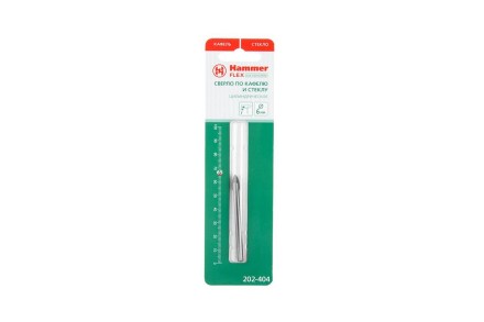 Сверло по плитке HAMMER Ф6х65мм (DR GL 6,0мм*65мм) купить в Уфе