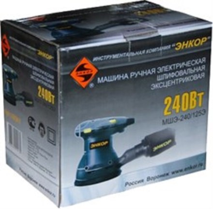 Шлифмашина эксцентриковая ЭНКОР МШЭ-240/125Э 1/4 шт. 50301 купить в Уфе
