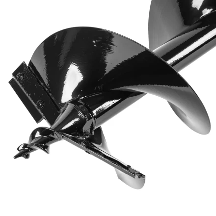 Шнек для грунта ER-250, диаметр 250 мм, длина 800 мм,соединение 20 мм, съемный нож Denzel 56009 купить в Уфе