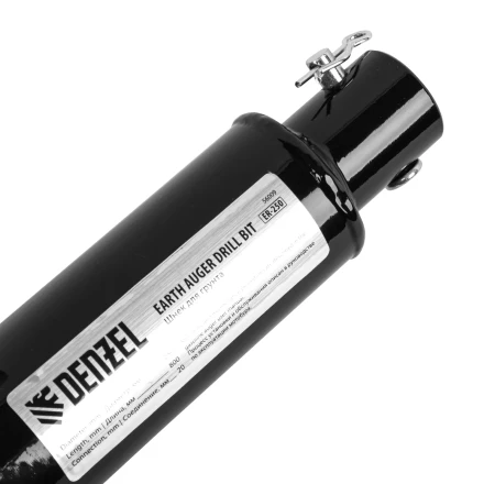 Шнек для грунта ER-250, диаметр 250 мм, длина 800 мм,соединение 20 мм, съемный нож Denzel 56009 купить в Уфе