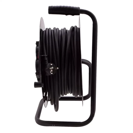 Удлинитель силовой 30 м, 16А, тип УХз16, КГ 3 x 1.5 мм, на стальной катушке, 4 розетки Сибртех 95876 купить в Уфе